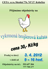 Prodej vykrmených brojlerů