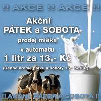AKCE - prodej mléka
