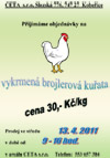 Prodej vykrmených brojlerů