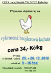 Prodej vykrmených brojlerů