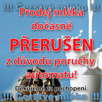Prodej čerstvého mléka z automatu - PORUCHA
