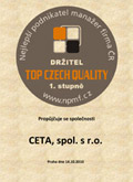 Certifikát - Top Czech Quality